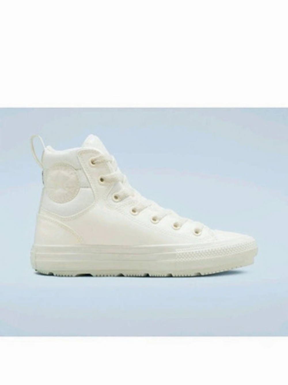 Converse Chuck Taylor All Star Berkshire White Fleece Lined Sneaker SZ 5m/7w